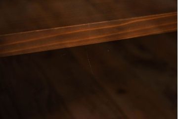 アンティーク家具　クリアガラス引き戸　前面檜材製　古い木のアンティーク収納棚