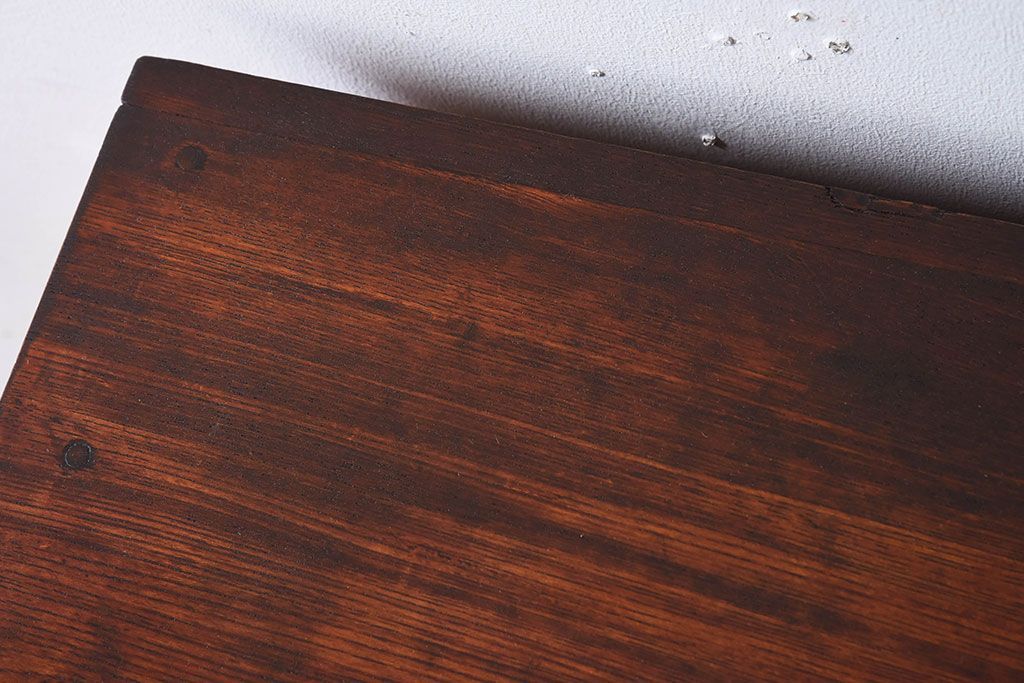 アンティーク家具　大正ロマン　引き戸　栓材の小ぶりな本箱