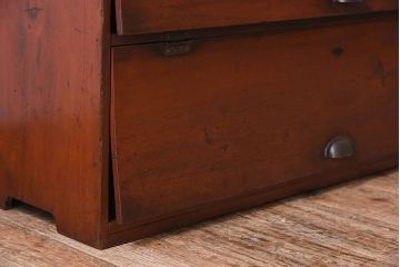 レトロ家具　和製アンティーク　昭和レトロ!古い木製のパタパタ収納棚