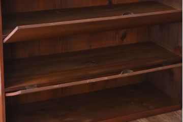 レトロ家具　和製アンティーク　昭和レトロ!古い木製のパタパタ収納棚