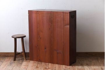 レトロ家具　和製アンティーク　昭和レトロ!古い木製のパタパタ収納棚