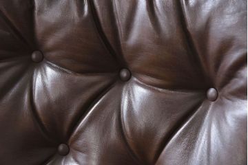 ヴィンテージ家具　北欧家具　ビンテージ　革張りの3人掛けソファ