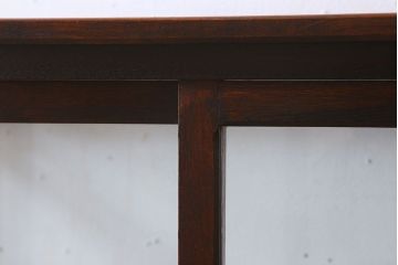 アンティーク家具　栗材製　アンティークの薄型ガラスケース