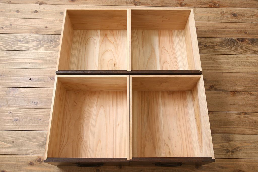 アンティーク家具　六尺　明治大正期　前面欅材!アンティーク収納箪笥サイドボード(水屋箪笥)(1)