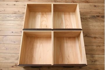 アンティーク家具　六尺　明治大正期　前面欅材!アンティーク収納箪笥サイドボード(水屋箪笥)(1)