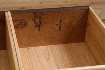 アンティーク家具　六尺　明治大正期　前面欅材!アンティーク収納箪笥サイドボード(水屋箪笥)(1)