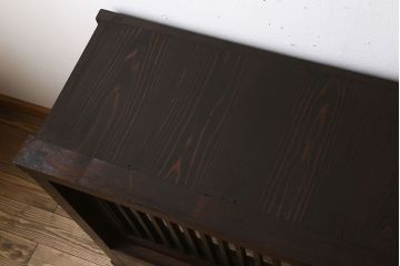 アンティーク家具　六尺　明治大正期　前面欅材!アンティーク収納箪笥サイドボード(水屋箪笥)(1)