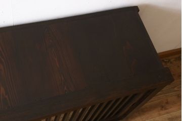 アンティーク家具　六尺　明治大正期　前面欅材!アンティーク収納箪笥サイドボード(水屋箪笥)(1)