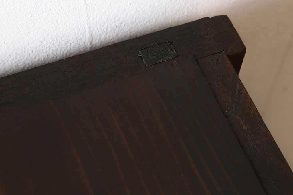 アンティーク家具　六尺　明治大正期　前面欅材!アンティーク収納箪笥サイドボード(水屋箪笥)(1)