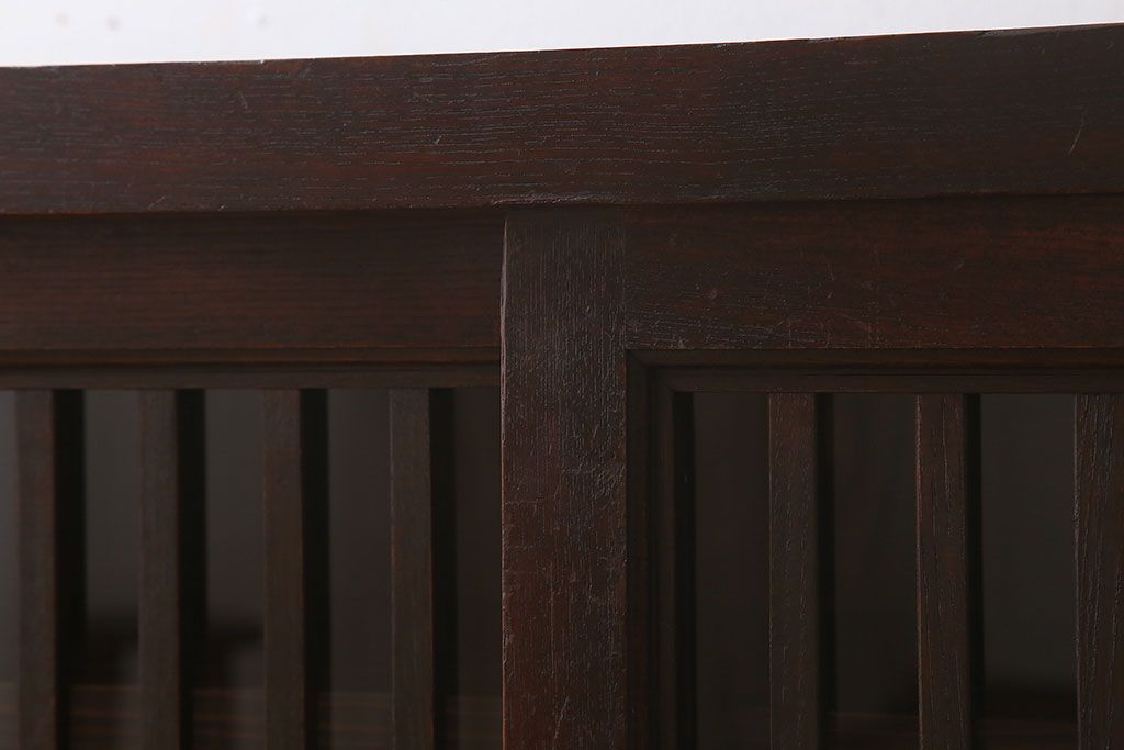 アンティーク家具　六尺　明治大正期　前面欅材!アンティーク収納箪笥サイドボード(水屋箪笥)(1)