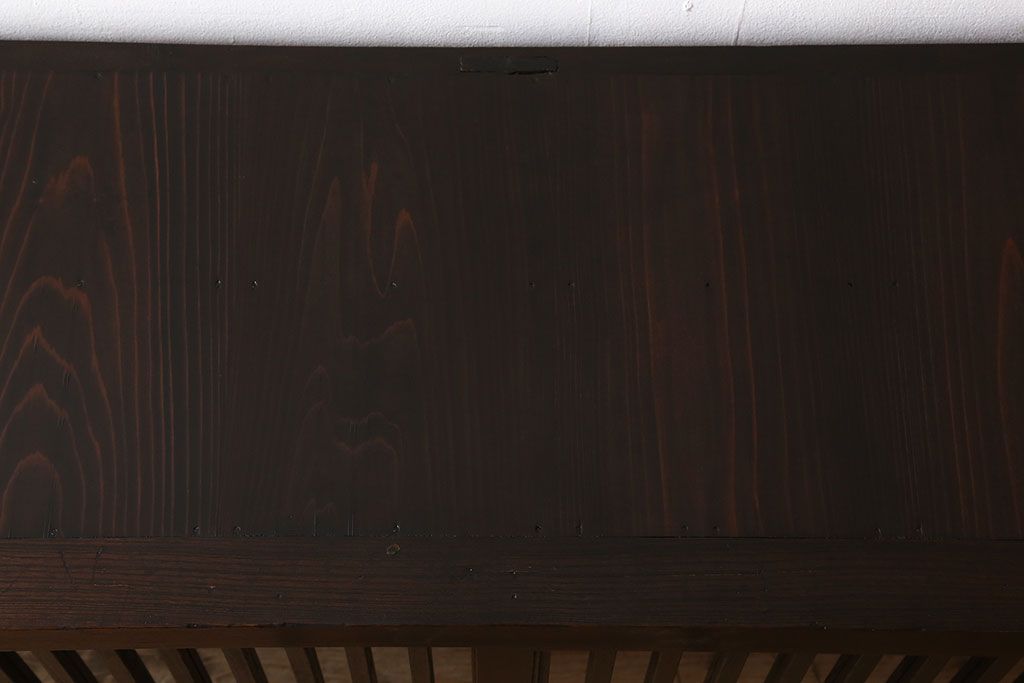 アンティーク家具　六尺　明治大正期　前面欅材!アンティーク収納箪笥サイドボード(水屋箪笥)(2)