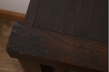 アンティーク家具　六尺　明治大正期　前面欅材!アンティーク収納箪笥サイドボード(水屋箪笥)(2)