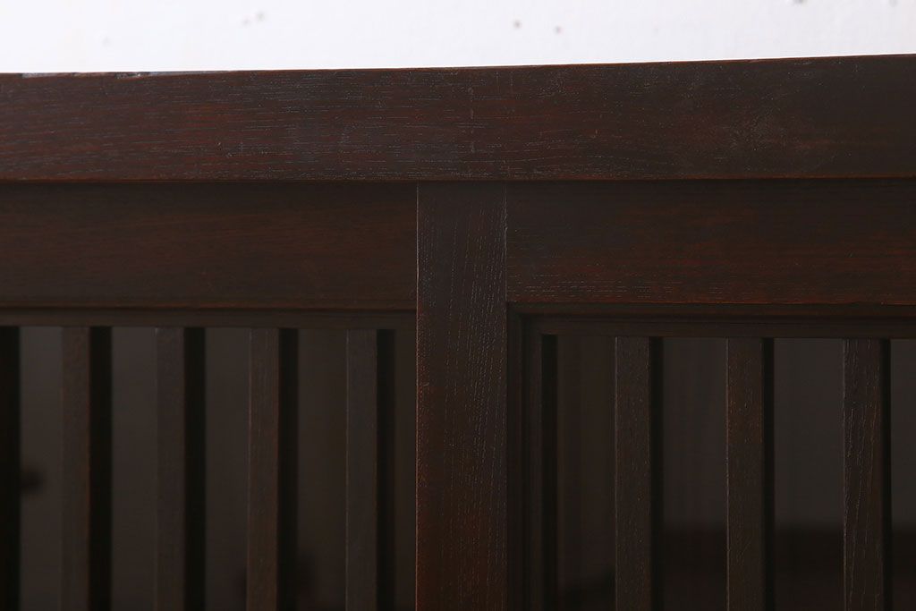 アンティーク家具　六尺　明治大正期　前面欅材!アンティーク収納箪笥サイドボード(水屋箪笥)(2)