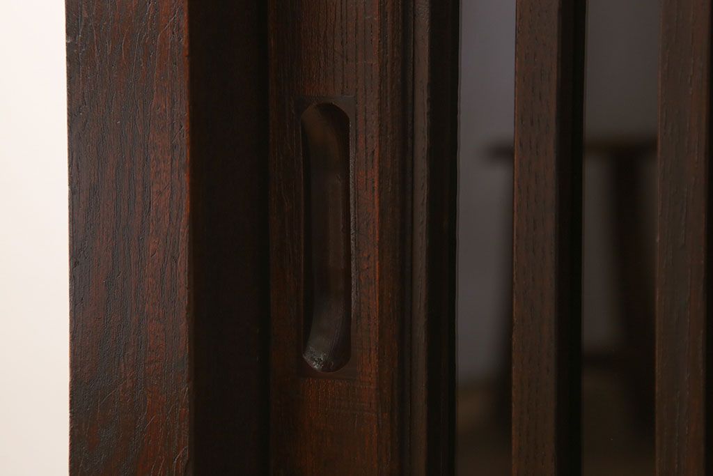 アンティーク家具　六尺　明治大正期　前面欅材!アンティーク収納箪笥サイドボード(水屋箪笥)(2)