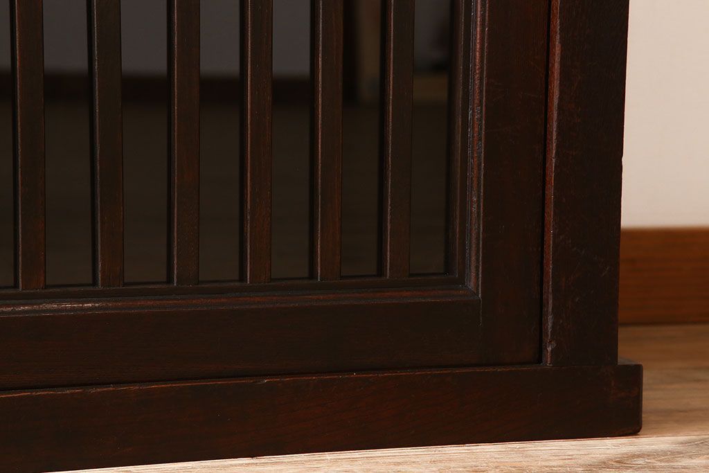 アンティーク家具　六尺　明治大正期　前面欅材!アンティーク収納箪笥サイドボード(水屋箪笥)(2)