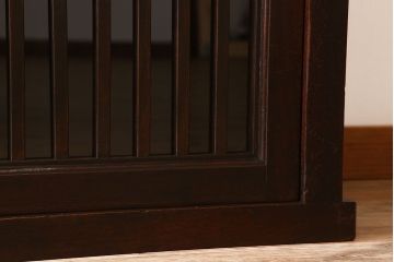 アンティーク家具　六尺　明治大正期　前面欅材!アンティーク収納箪笥サイドボード(水屋箪笥)(2)