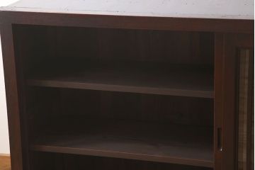 アンティーク家具　六尺　明治大正期　前面欅材!アンティーク収納箪笥サイドボード(水屋箪笥)(2)