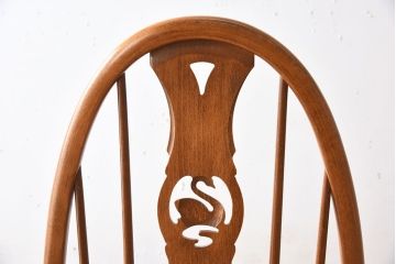 ヴィンテージ家具　イギリス　ERCOL(アーコール)　ビンテージ　スワンアームチェア(クエーカーチェア)(2)