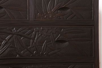 伝統工芸軽井沢彫　中古　チェスト(和タンス)