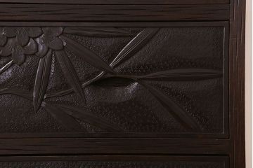 伝統工芸軽井沢彫　中古　チェスト(和タンス)