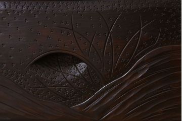 伝統工芸軽井沢彫　中古　チェスト(和タンス)