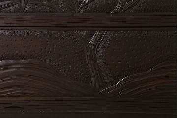 伝統工芸軽井沢彫　中古　チェスト(和タンス)