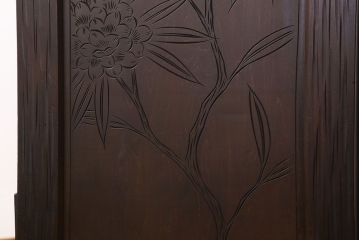 伝統工芸軽井沢彫　中古　チェスト(和タンス)