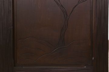 伝統工芸軽井沢彫　中古　チェスト(和タンス)