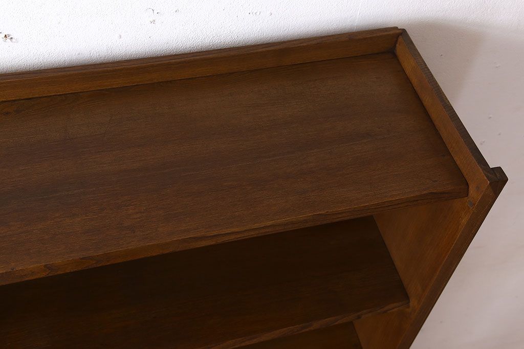 ヴィンテージ家具　昭和レトロ　1960年　ビンテージ　古い栓材のシンプルな本棚