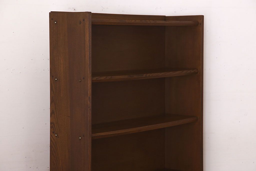 ヴィンテージ家具　昭和レトロ　1960年　ビンテージ　古い栓材のシンプルな本棚