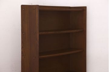 ヴィンテージ家具　昭和レトロ　1960年　ビンテージ　古い栓材のシンプルな本棚