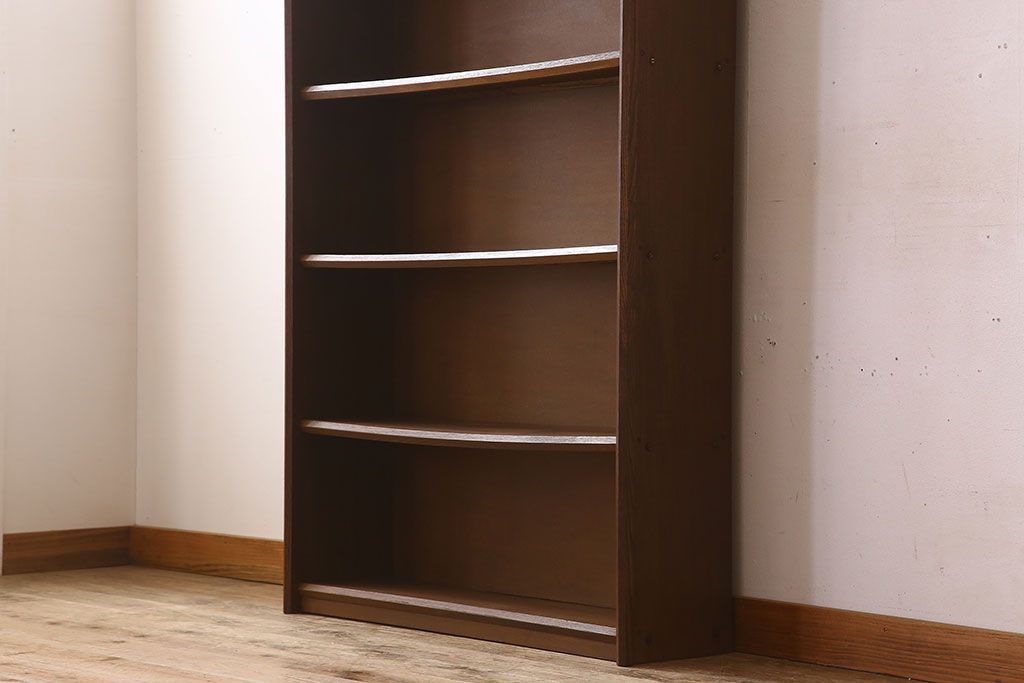 ヴィンテージ家具　昭和レトロ　1960年　ビンテージ　古い栓材のシンプルな本棚