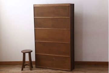 ヴィンテージ家具　昭和レトロ　1960年　ビンテージ　古い栓材のシンプルな本棚