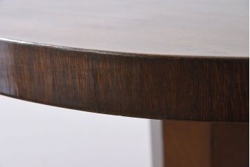 アンティーク家具　アンティーク　おしゃれな古い木製のラウンドカフェテーブル