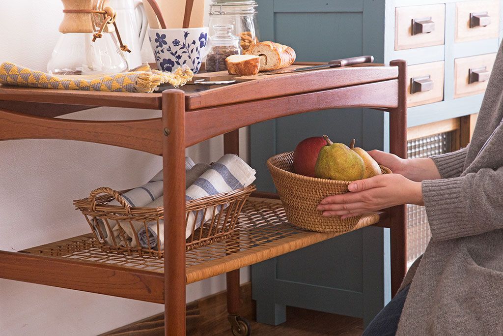 EFK9 北欧ヴィンテージ デンマーク チーク材 トレイ付き