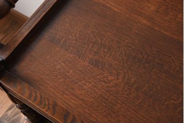 アンティーク雑貨　フランスアンティーク　オーク材!キャスター付きワゴン