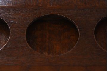 アンティーク雑貨　フランスアンティーク　オーク材!キャスター付きワゴン