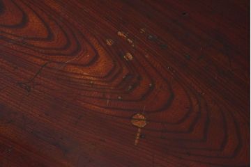 アンティーク家具　総欅材　漆塗り　和製アンティークの箱膳(収納箱・小引き出し)