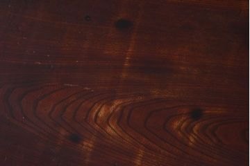 アンティーク家具　総欅材　漆塗り　和製アンティークの箱膳(収納箱・小引き出し)