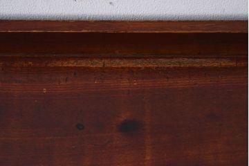 アンティーク家具　総欅材　漆塗り　和製アンティークの箱膳(収納箱・小引き出し)