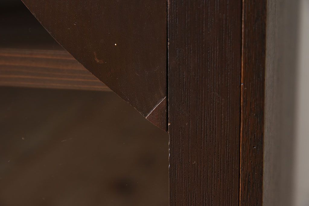 レトロ家具　昭和レトロ　透かし彫り　アンティークブックケース