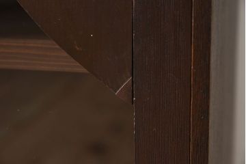 レトロ家具　昭和レトロ　透かし彫り　アンティークブックケース