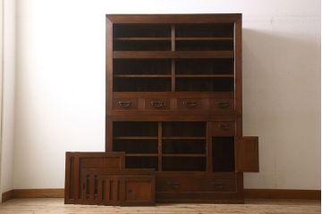 アンティーク家具　大正期　和モダンスタイル　アンティーク水屋箪笥