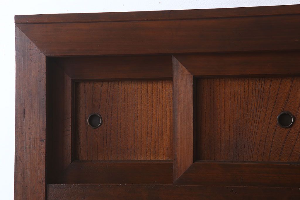 アンティーク家具　大正期　和モダンスタイル　アンティーク水屋箪笥