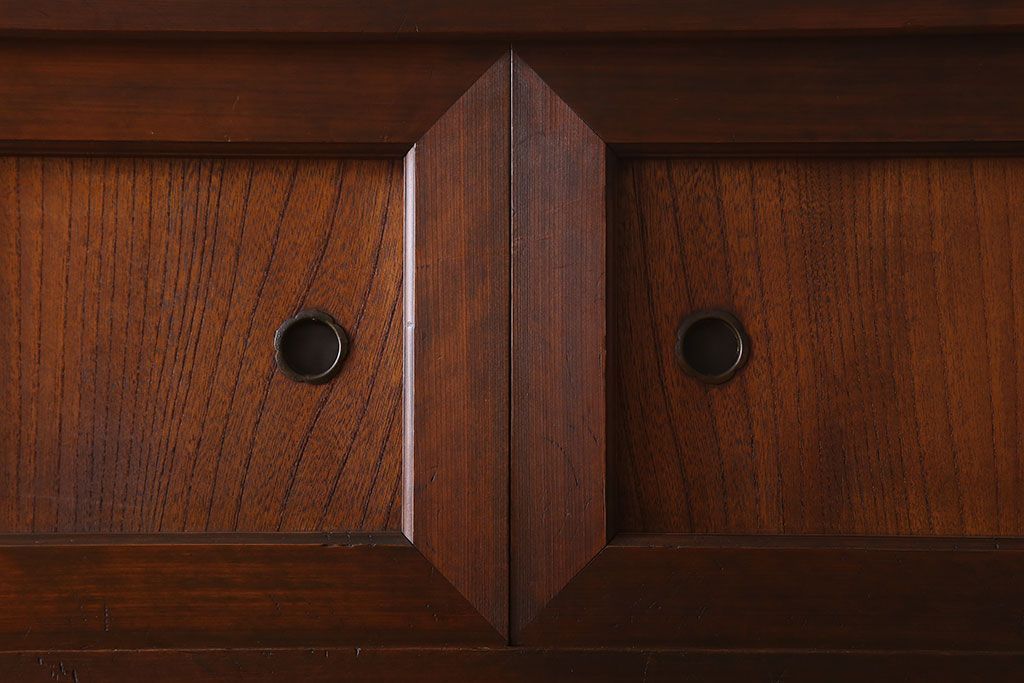 アンティーク家具　大正期　和モダンスタイル　アンティーク水屋箪笥