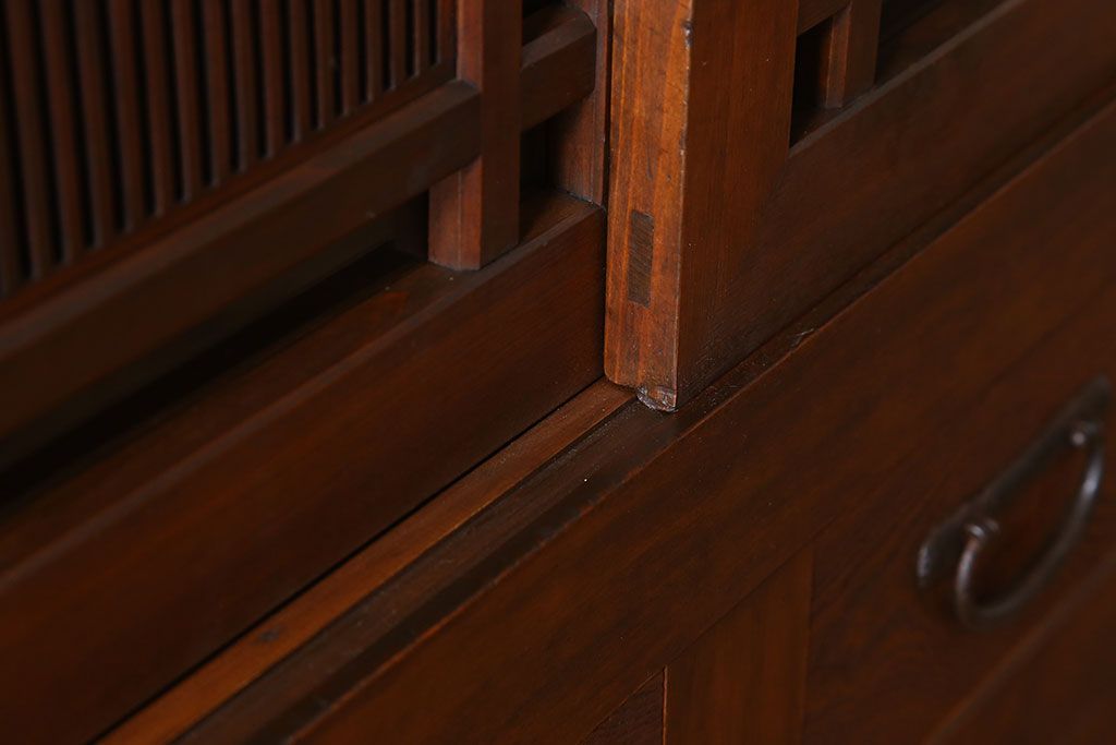 アンティーク家具　大正期　和モダンスタイル　アンティーク水屋箪笥