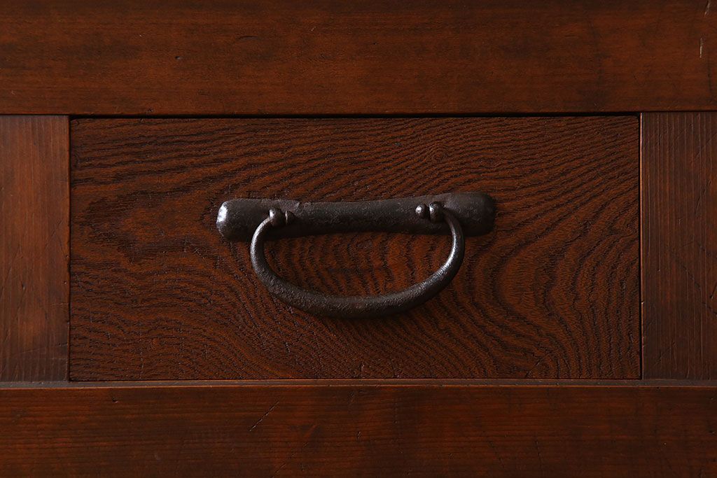 アンティーク家具　大正期　和モダンスタイル　アンティーク水屋箪笥