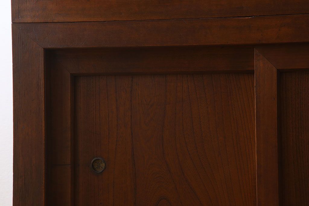 アンティーク家具　大正期　和モダンスタイル　アンティーク水屋箪笥