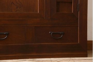 アンティーク家具　大正期　和モダンスタイル　アンティーク水屋箪笥