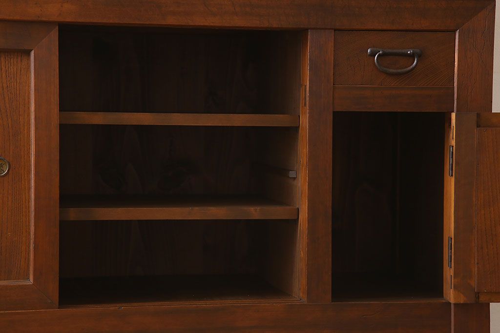 アンティーク家具　大正期　和モダンスタイル　アンティーク水屋箪笥